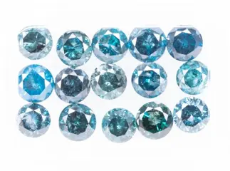 15 pcs Diamanten - 4.90 ct - Fancy Deep Blue to Bluish