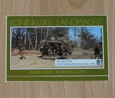 Sticker, Infanterie, Koninklijke Landmacht, jaren'80.(1)