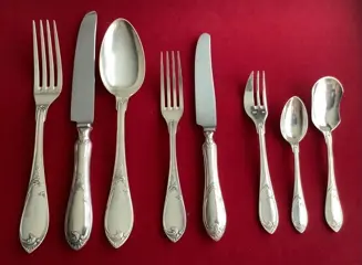 Wiskemann - Bestek onderdelen - 47 stuks - Rococo stijl -