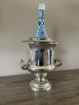 Champagnekoeler (1) - Verzilverd - Medici vaas