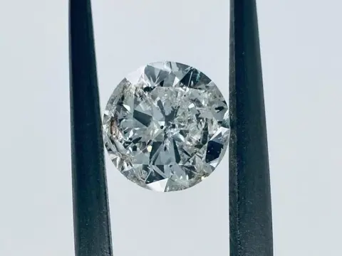 1 pcs Diamant - 1.01 ct - Briljant, Rond - F - P1