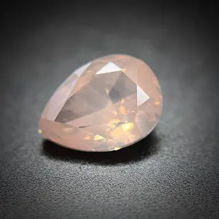 1 pcs Diamant - 0.50 ct - Peer - fancy bruinachtig