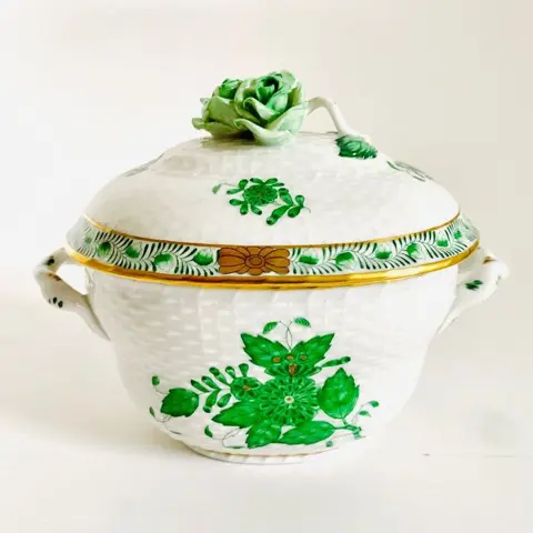 Herend - Koektrommel - Porselein - Apponyi Grün