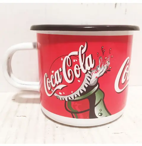 Coca-Cola Emaille beker