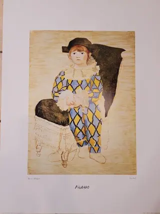 Pablo Picasso - Paul En Arlequin