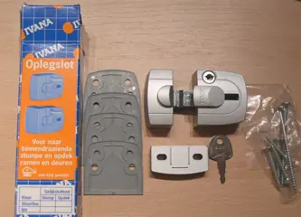 Opleg/bijzetslot SKG* voor naar bin/draaiende ramen /deuren