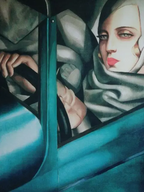 Tamara Lempicka (after) - Bugatti Blue