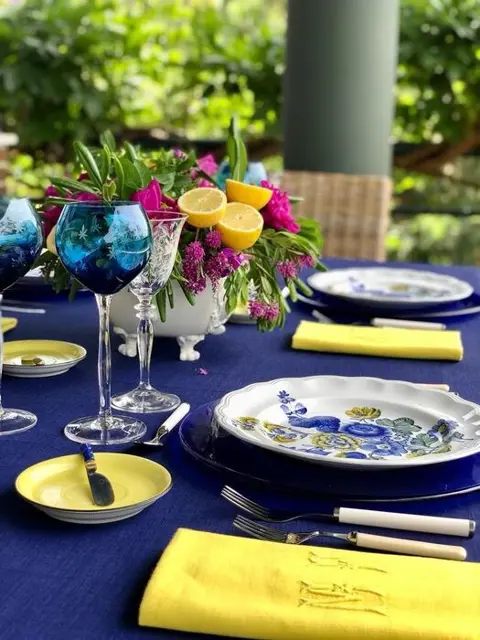 Premium canvas tafelkleed, intense kleur, grote tafels.