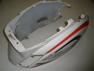 Motorscherm achterframekap zip-2000 wit sp 2eh