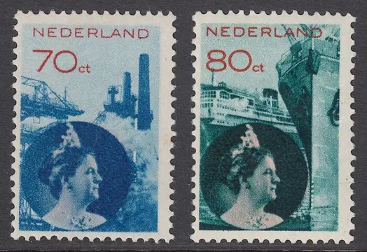 Nederland 1931/1933 - Koningin Wilhelmina Fotomontage - NVPH 236/237