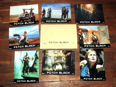 PITCH BLACK lobbycard set.