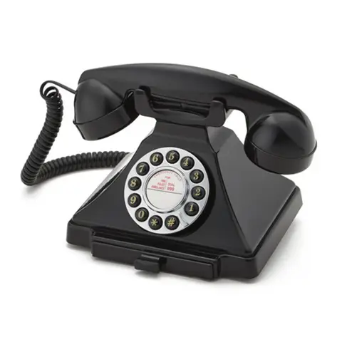 GPO Drukknoppen Bakeliet '20 Ontwerp Telefoon Zwart