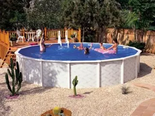 Zwembad Ø550CM x 135 CM hoog, geleverd met zandfilter