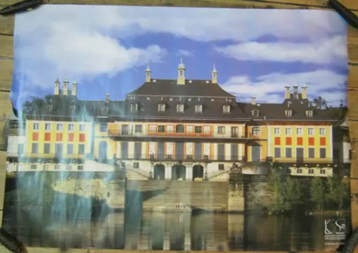 Poster van Schloss Pilnitz bij Dresden,NIEUW,84 x 54.5 cm