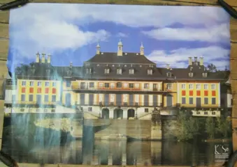 Poster van Schloss Pilnitz bij Dresden,NIEUW,84 x 54.5 cm