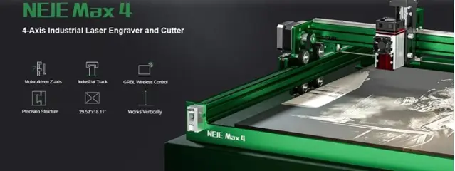 NEJE Max 4 Laser Engraver Cutter, 12W Laser Power