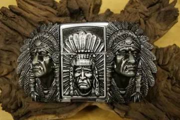 Aansteker gesp " Indianen "