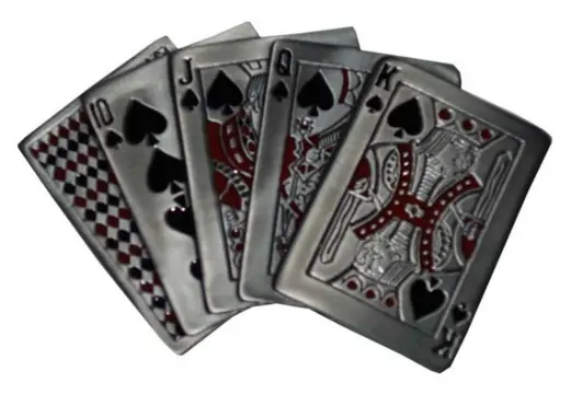 Belt buckle / Riem gesp " Pokerhand "