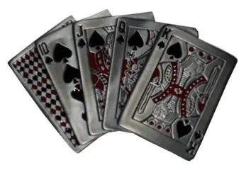 Belt buckle / Riem gesp " Pokerhand "