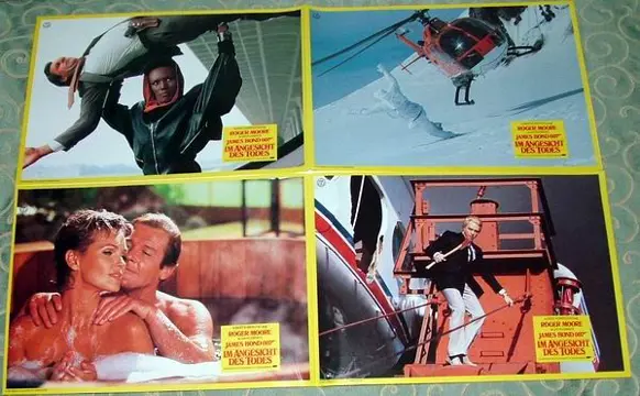 A VIEW TO A KILL lobbycard set A.