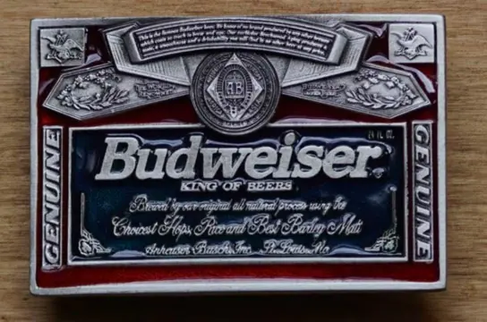 Gesp / buckle " Budweiser king of beer "