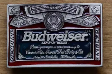 Gesp / buckle " Budweiser king of beer "