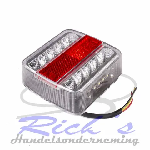 Achterlicht / led / ledverlichting 100 x 100 mm