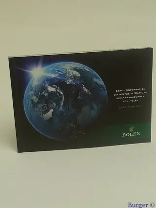 Rolex Service Information Booklet 2011 German