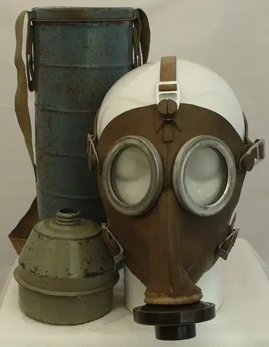 Gasmasker, België / Belgisch, type L.702, maat: 2, 1939.(3)