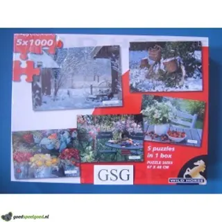 Vijf puzzles 5x 1000 st nr. 450-5837-01
