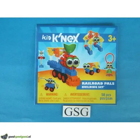 Kid knex railroad pals bouwvoorbeeld nr. 85329-302