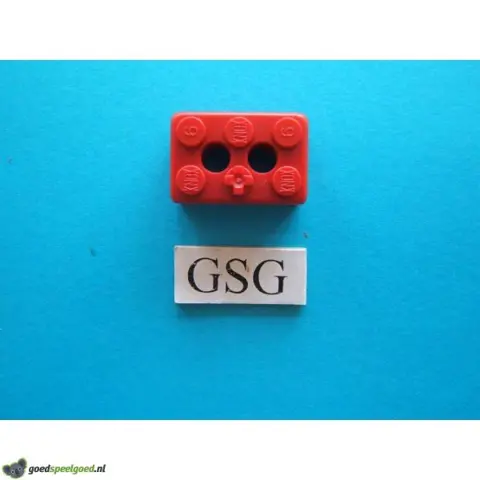 Steen 3x2 (6) rood nr. 16283