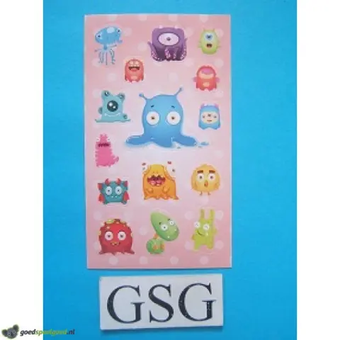 Stickervelletje monsters nr. 50269-01