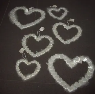 HARTEN GROOT MET VEREN IN WIT SETS Nieuw