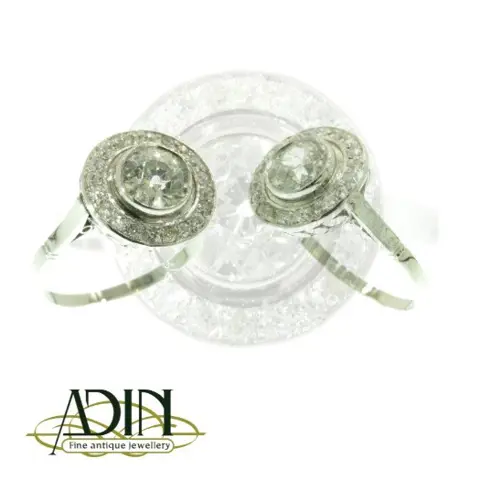 Vintage estate ringen met diamant.