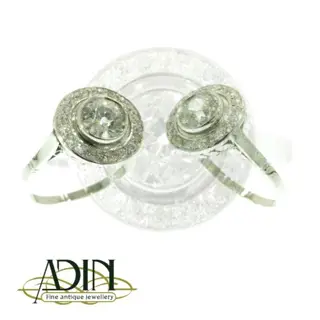 Vintage estate ringen met diamant.