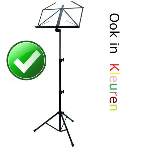 Classic Opvouwbare Bladmuziek-Lessenaar ZWART + TAS