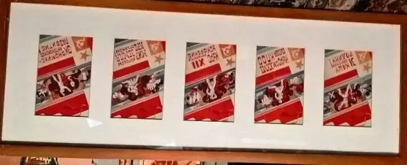 Original soviet - propaganda gouaches 5X