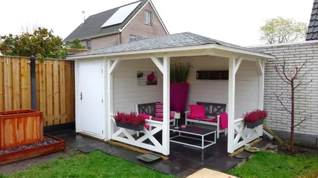 Tuinhuis-Paviljioen P4355: 435 x 298 x 272 cm (h)