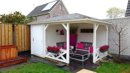 Tuinhuis-Paviljioen P4355: 435 x 298 x 272 cm (h)