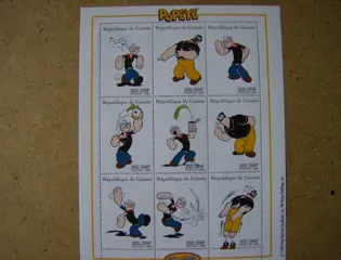 Popeye postzegels 1 adv6435