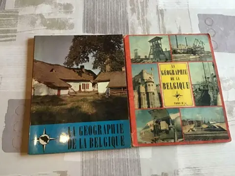 2 LIVRES; LA GEOGRAPHIE de la BELGIQUE,en français