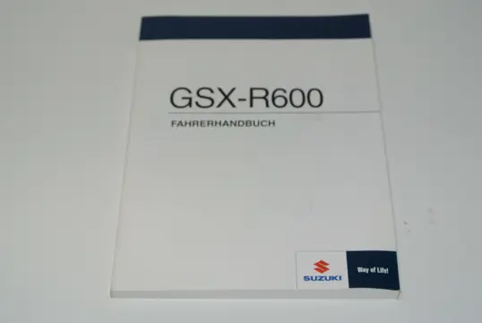 INSTRUCTIEBOEKJE Suzuki GSX R 600 2004 - 2005 / 2006 - 2007