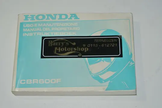 INSTRUCTIEBOEKJE Honda CBR 600 F 2001 - 2007