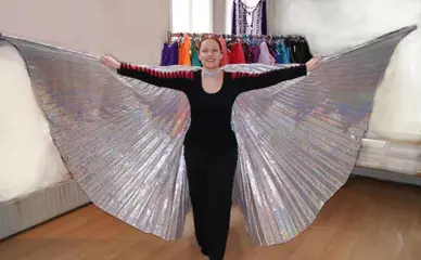 Isiswings gouden buikdans vleugels extra large