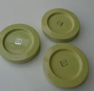 SCHAALTJES, ROND LIMOENGROEN 11,8 CM doos 8 stuks Nieuw