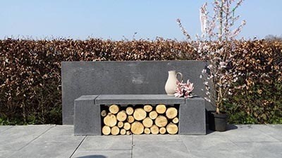 Betonnen tuinbanken collectie