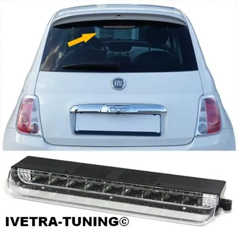 3e Remlicht Fiat 500 LED (Chrome) | 3e Remlicht Fiat 500C