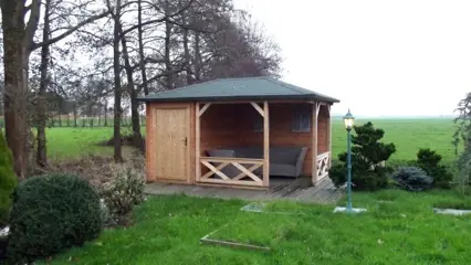 Tuinhuis-Paviljioen P4355: 435 x 298 x 272 cm (h)