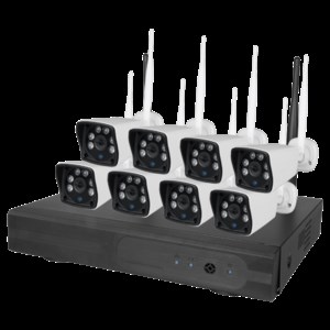 Nivian systeem met 8 draadloos camera's